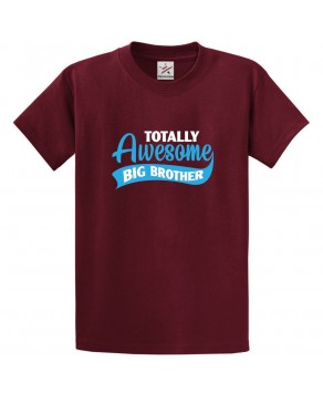 Totally Awesome Big Brother Classic Unisex Kids and Adults T-Shirt for Brothers
